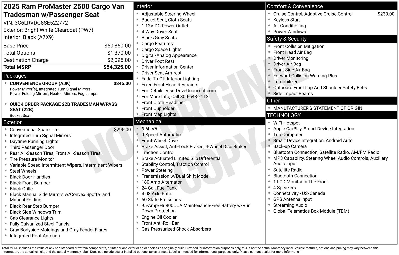 ram promaster cargo van 2025 3C6LRVDG8SE522772 image ram promaster cargo van 2025 3C6LRVDG8SE522772 image
